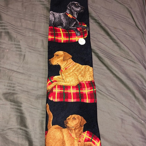 Labs Dogs 100 % Silk men’s tie - Picture 3 of 8